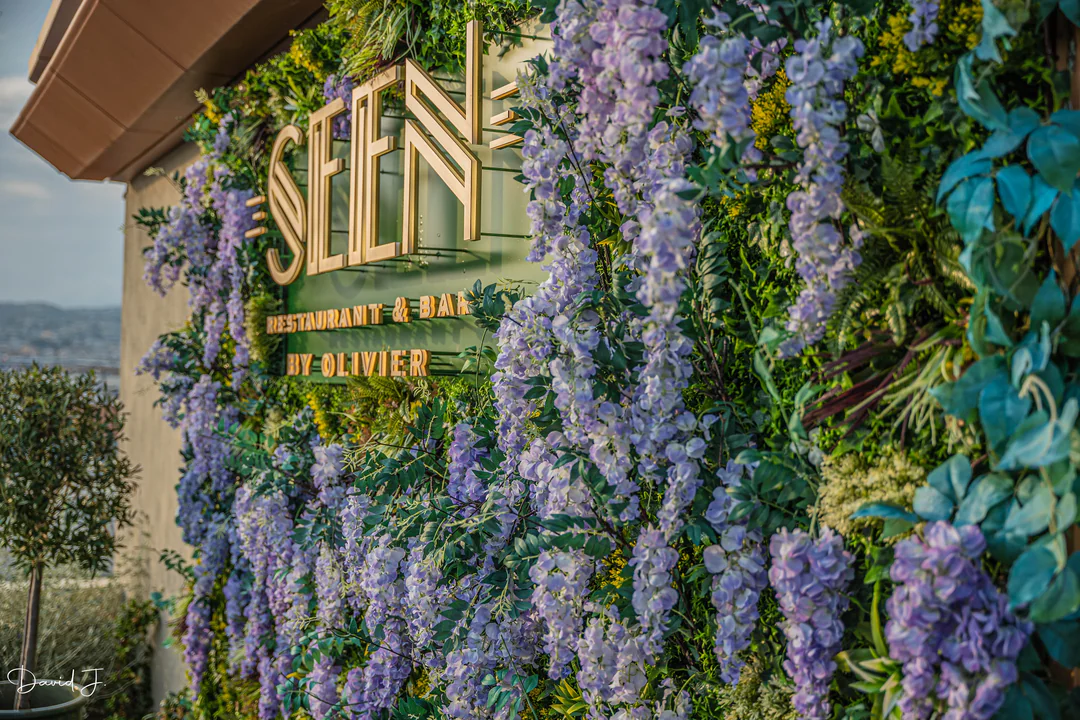 Le mur végétal du restaurant SEEN à Nice