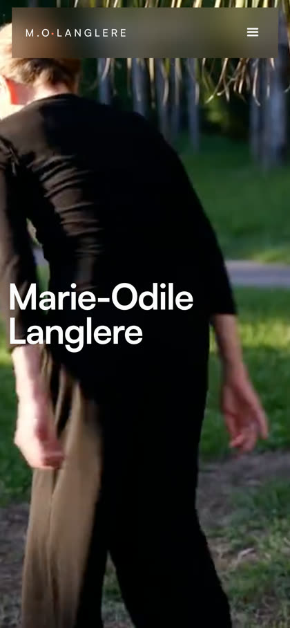 Site de Marie-Odile Langlere sur téléphone